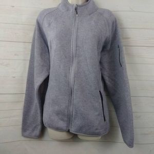 Eddie Bauer Fleece Full ZIp Jacket Lavender XL